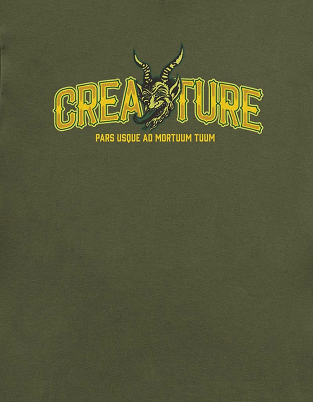 CREATURE Drop Out Mens Tee - OLIVE
