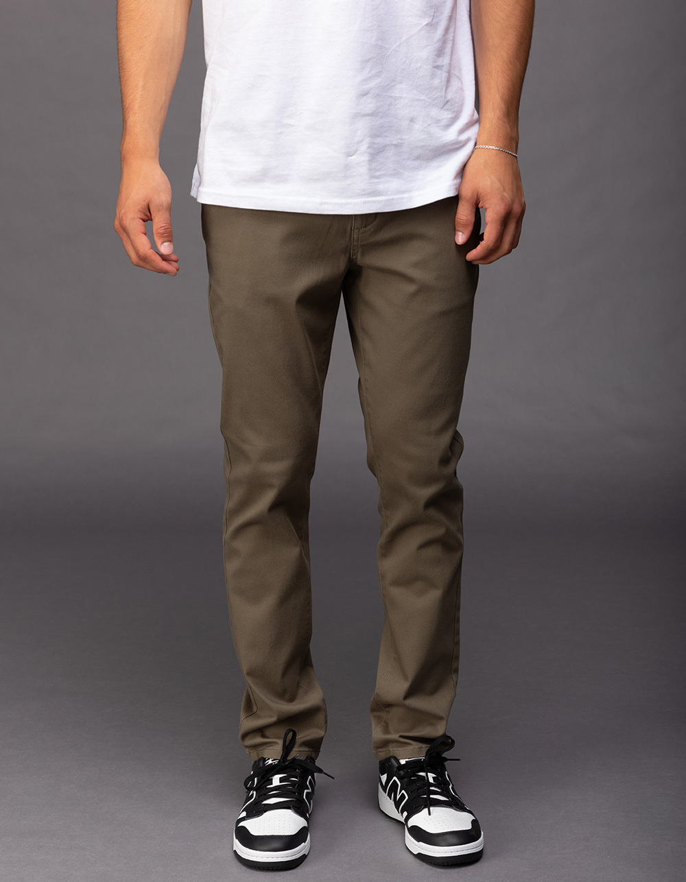 RSQ Mens Slim Taper Chino Pants - ARMY