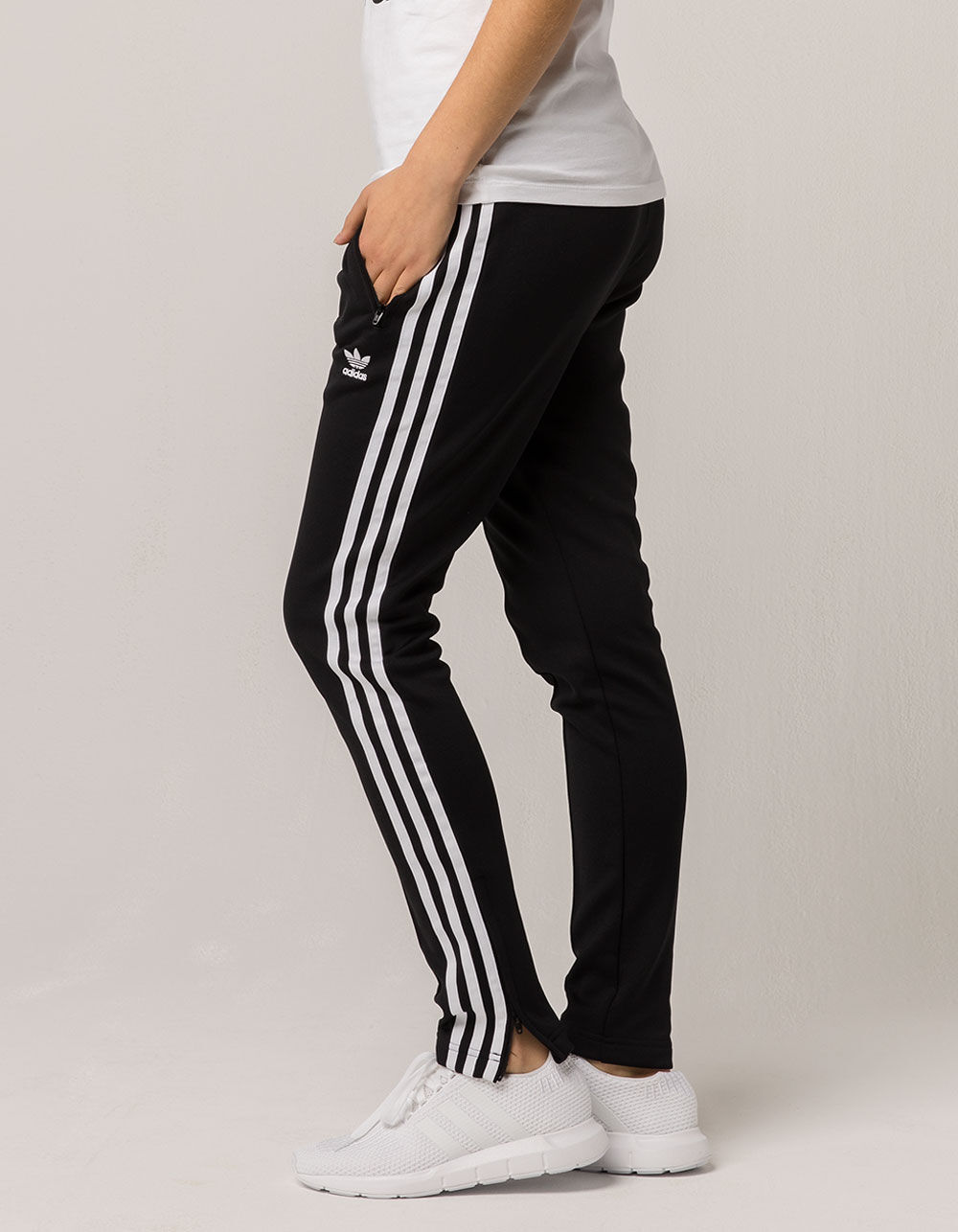 adidas sst track pants womens black