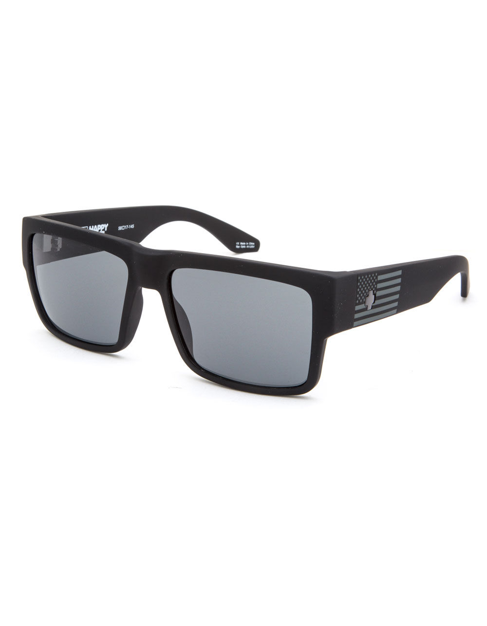 SPY Cyrus Matte Black Flag Sunglasses