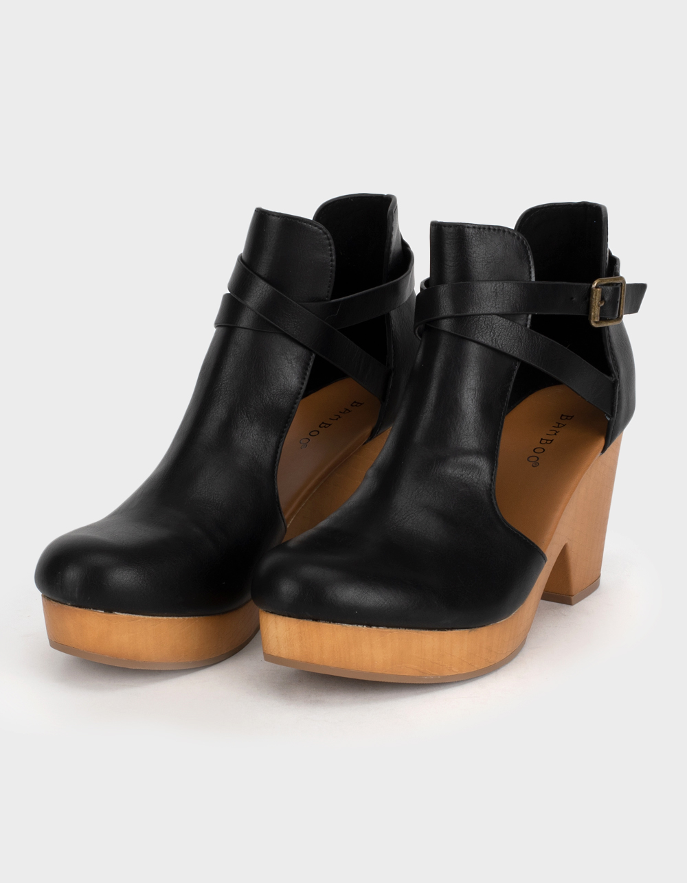 BAMBOO Womens Ankle Clogs - BLACK | Tillys