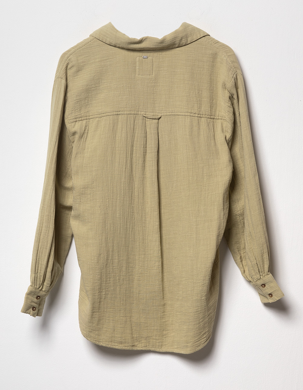 BILLABONG Wanderer Womens Long Sleeve Button Up Shirt - SAGE