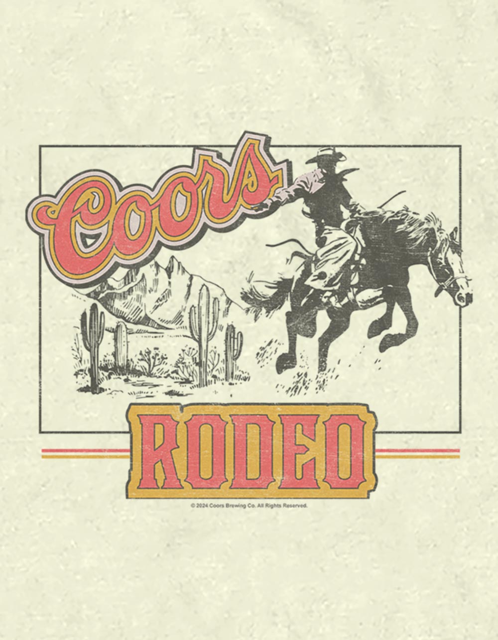COORS Rodeo Frame Unisex Tee - NATURAL