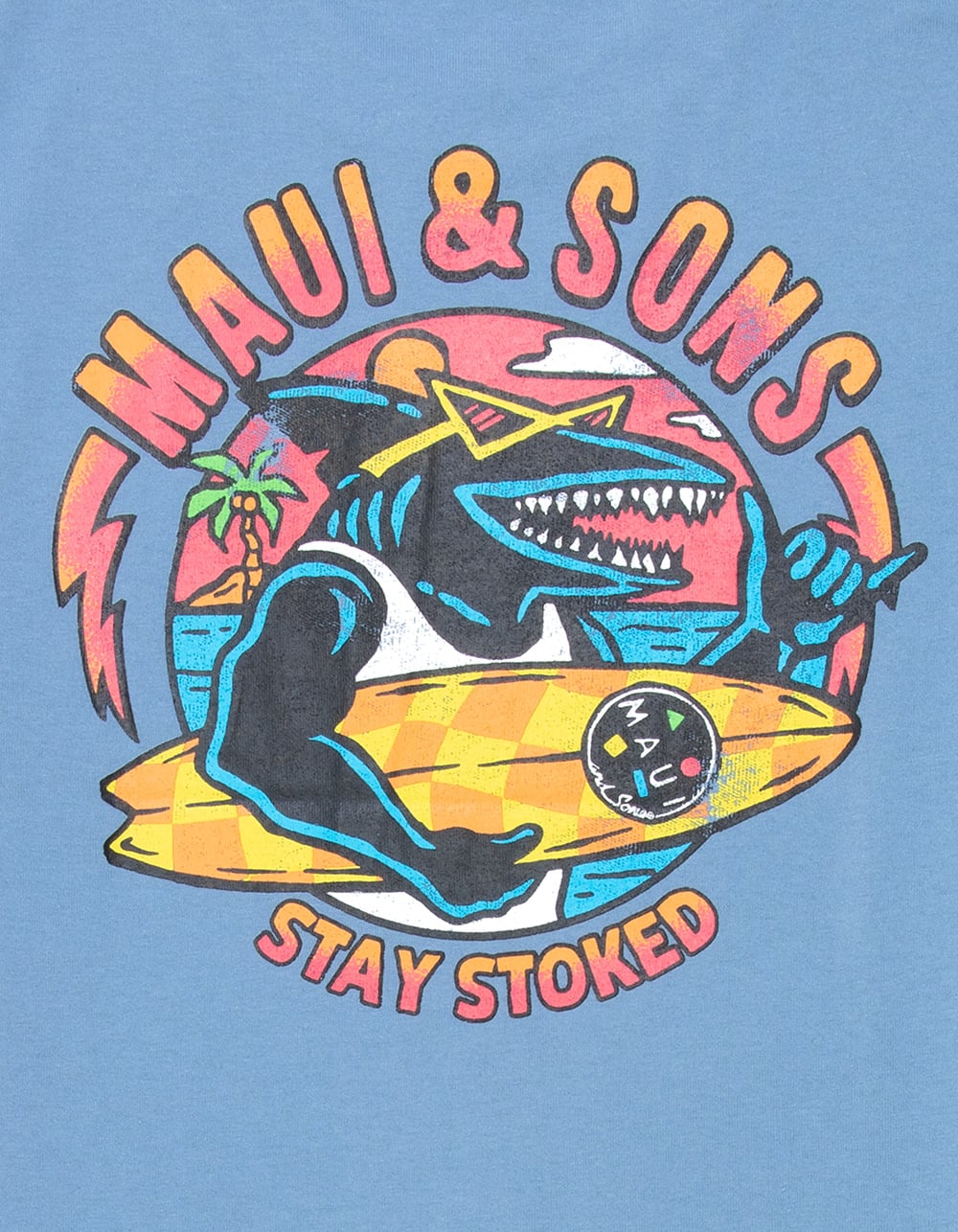MAUI & SONS Stoked Boys Tee - BLUE