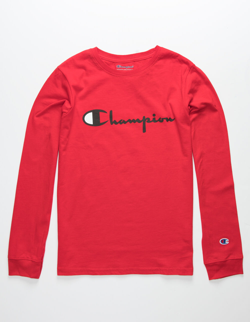 CHAMPION Heritage Script Scarlet Boys T-Shirt - SCARLET | Tillys