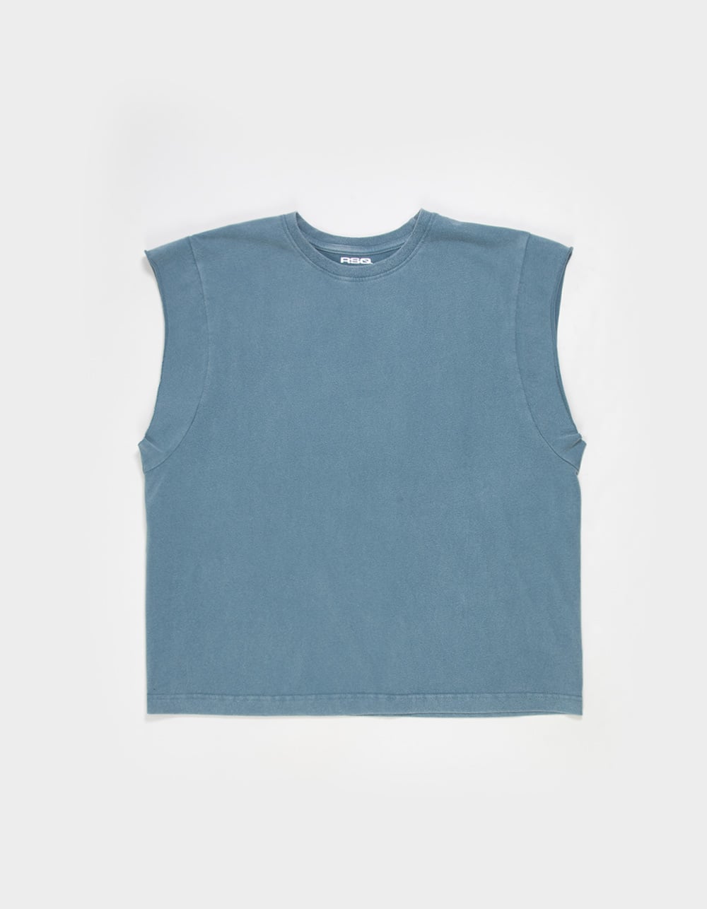 RSQ Mens Washed Crop Muscle Tee