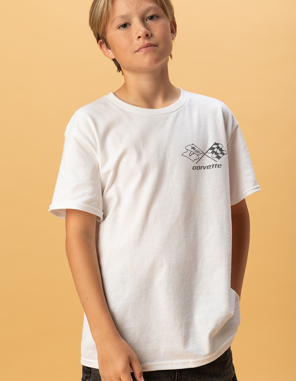 CHEVY Corvette Boys Tee - WHITE