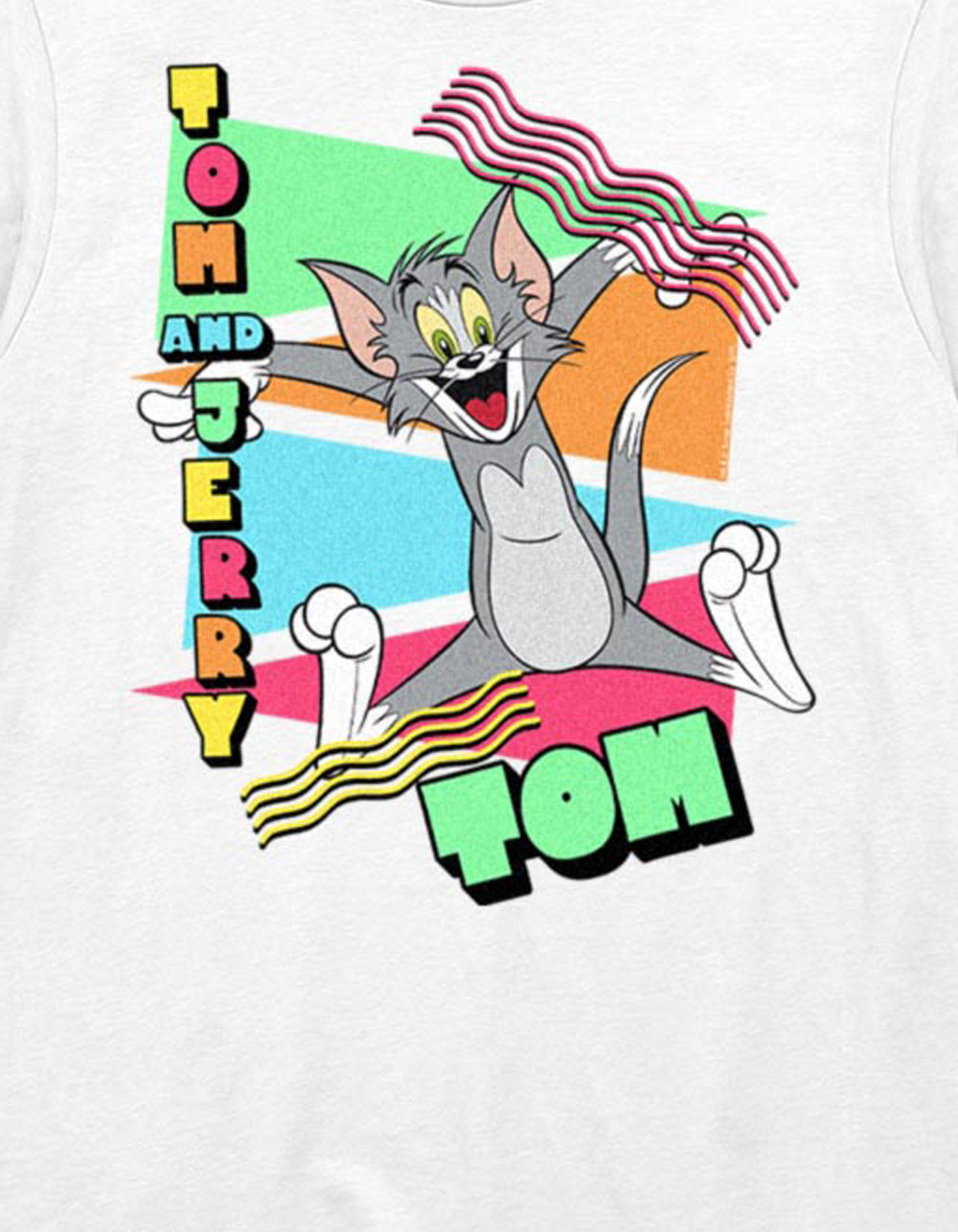 TOM AND JERRY 90's Triangle Tee WHITE Tillys
