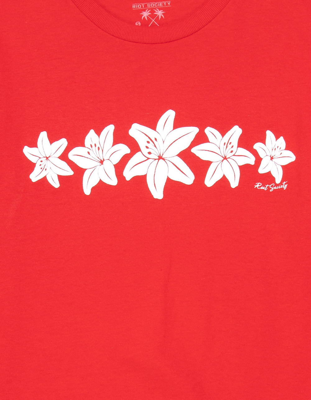 RIOT SOCIETY Lily Girls Boyfriend Tee - RED