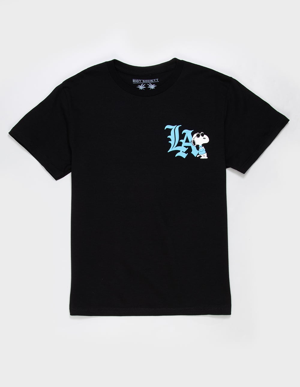 RIOT SOCIETY x Peanuts LA Snoopy Boys Tee - BLACK