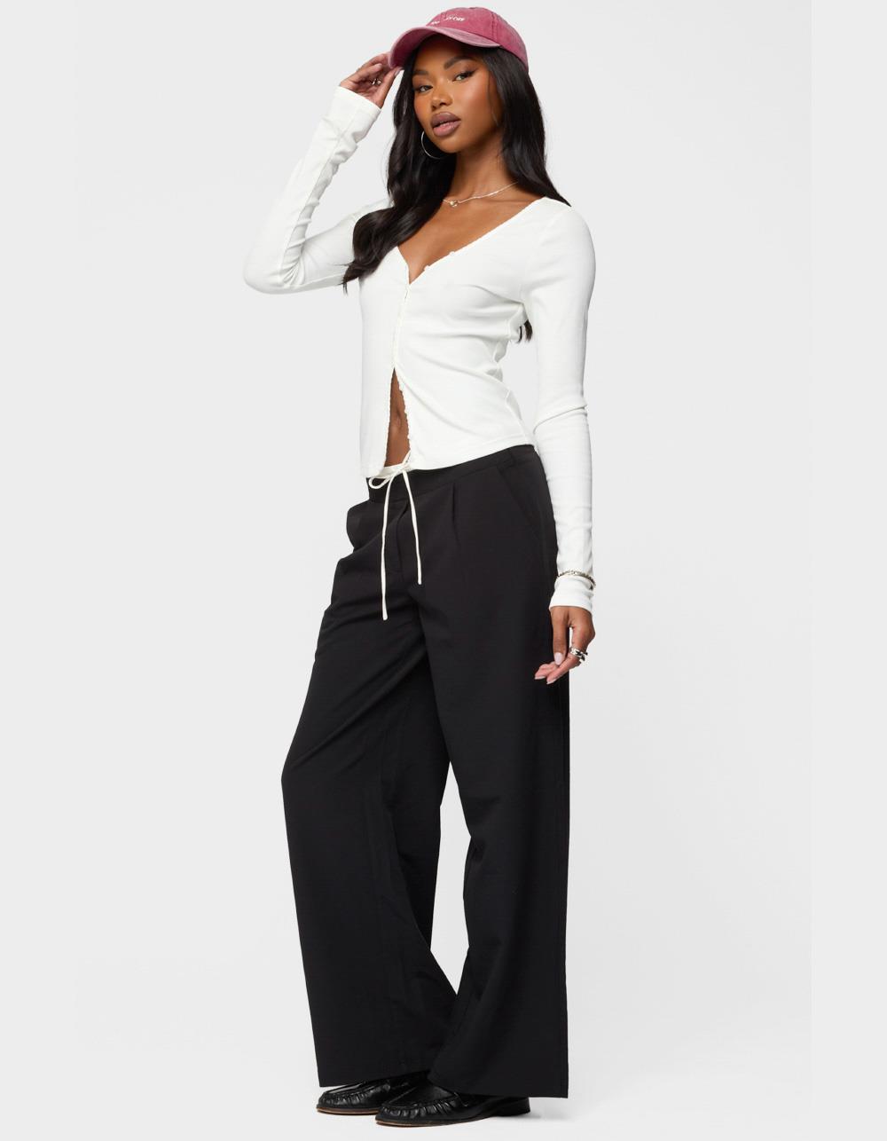 EDIKTED Tanya Button Up Cardigan - WHITE