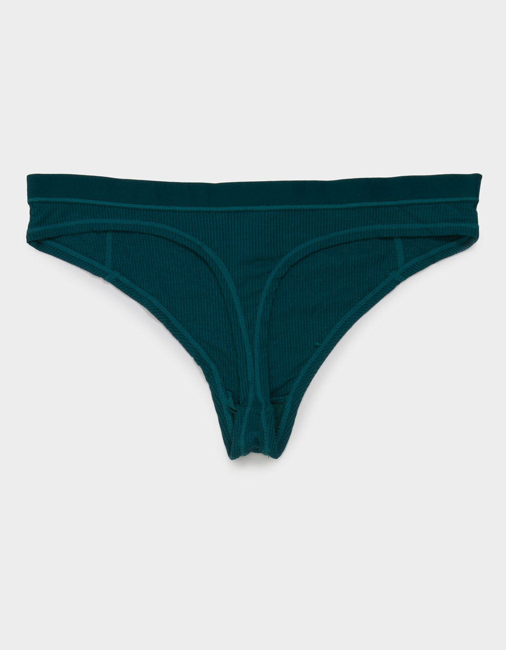 FULL TILT Stitch Thong - DK GREEN
