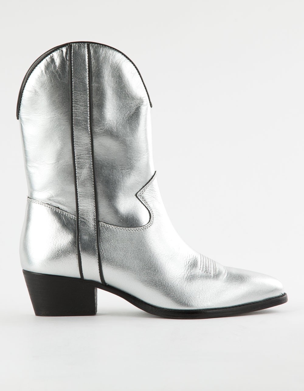 FREE PEOPLE Borderline Womens Western Boots - GUNMETAL