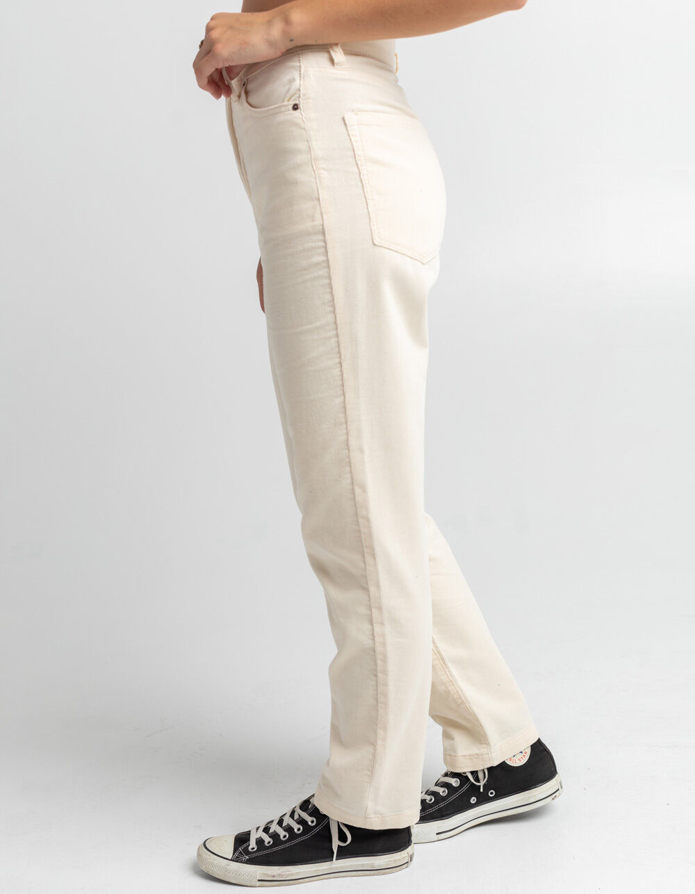 RSQ 90s Womens Corduroy Pants - ECRU