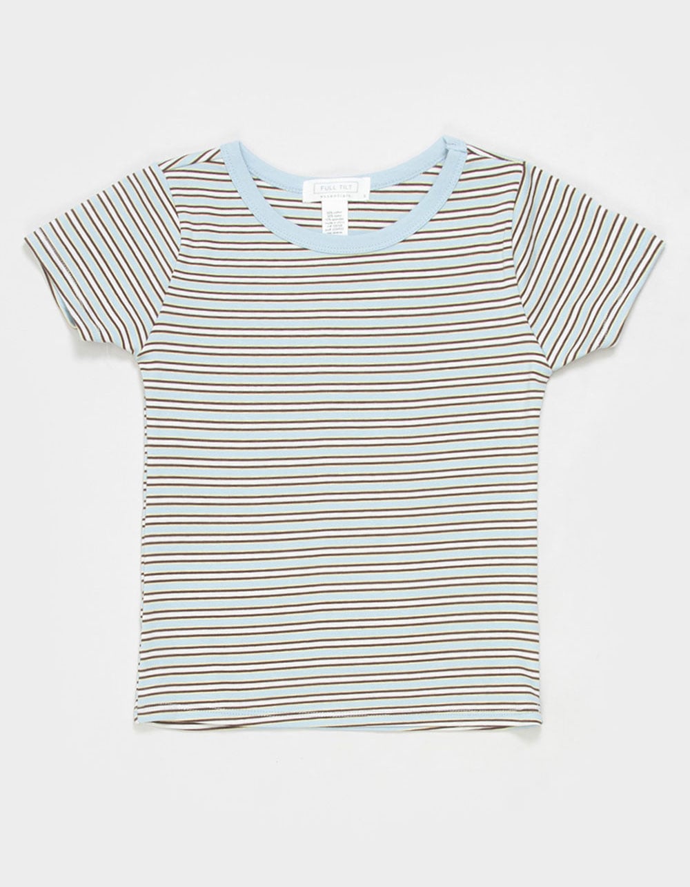 FULL TILT Essentials Girls Stripe Ringer Tee