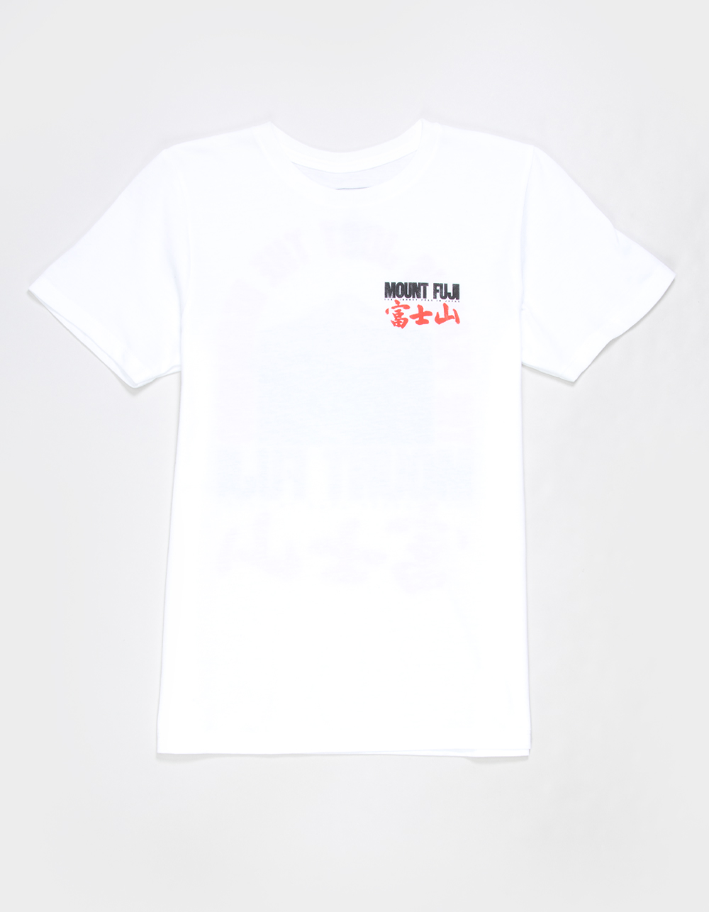 PLEASANT GETAWAY Mount Fuji Boys Tee - WHITE