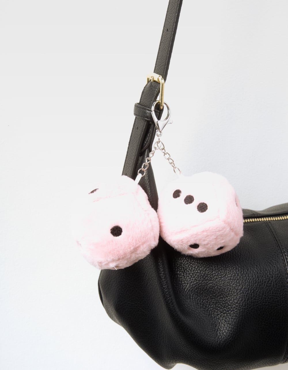FULL TILT Plush Dice Bag Charm - LIGHT PINK