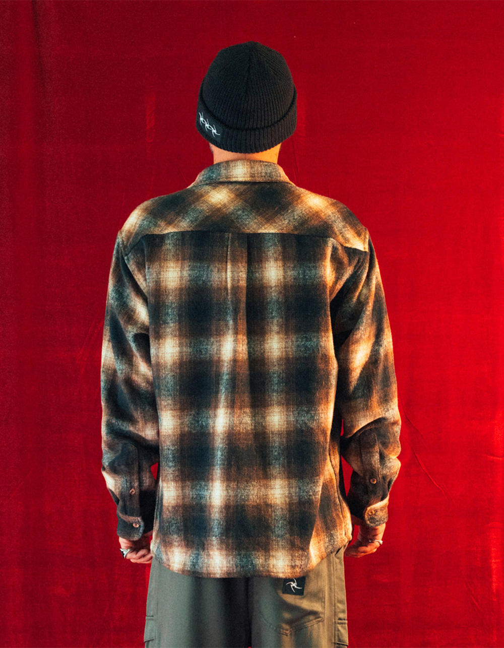 FORMER Dion Mens Flannel - BROWN
