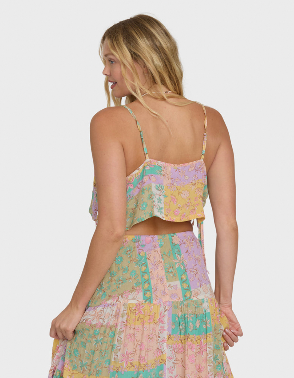 BILLABONG Just A Girl Womens Crop Tank Top - MULTI