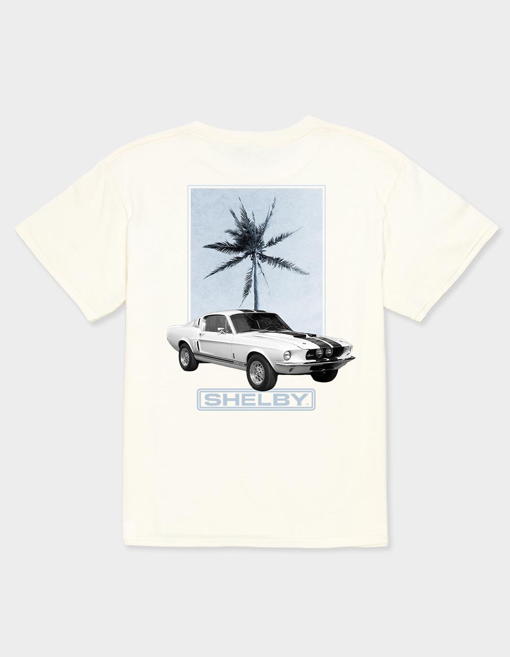 SHELBY COBRA Palm Tree Unisex Kids Tee - OFF WHITE