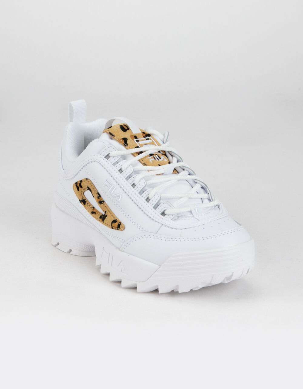FILA Disruptor II Girls Leopard Shoes - WHITE | Tillys