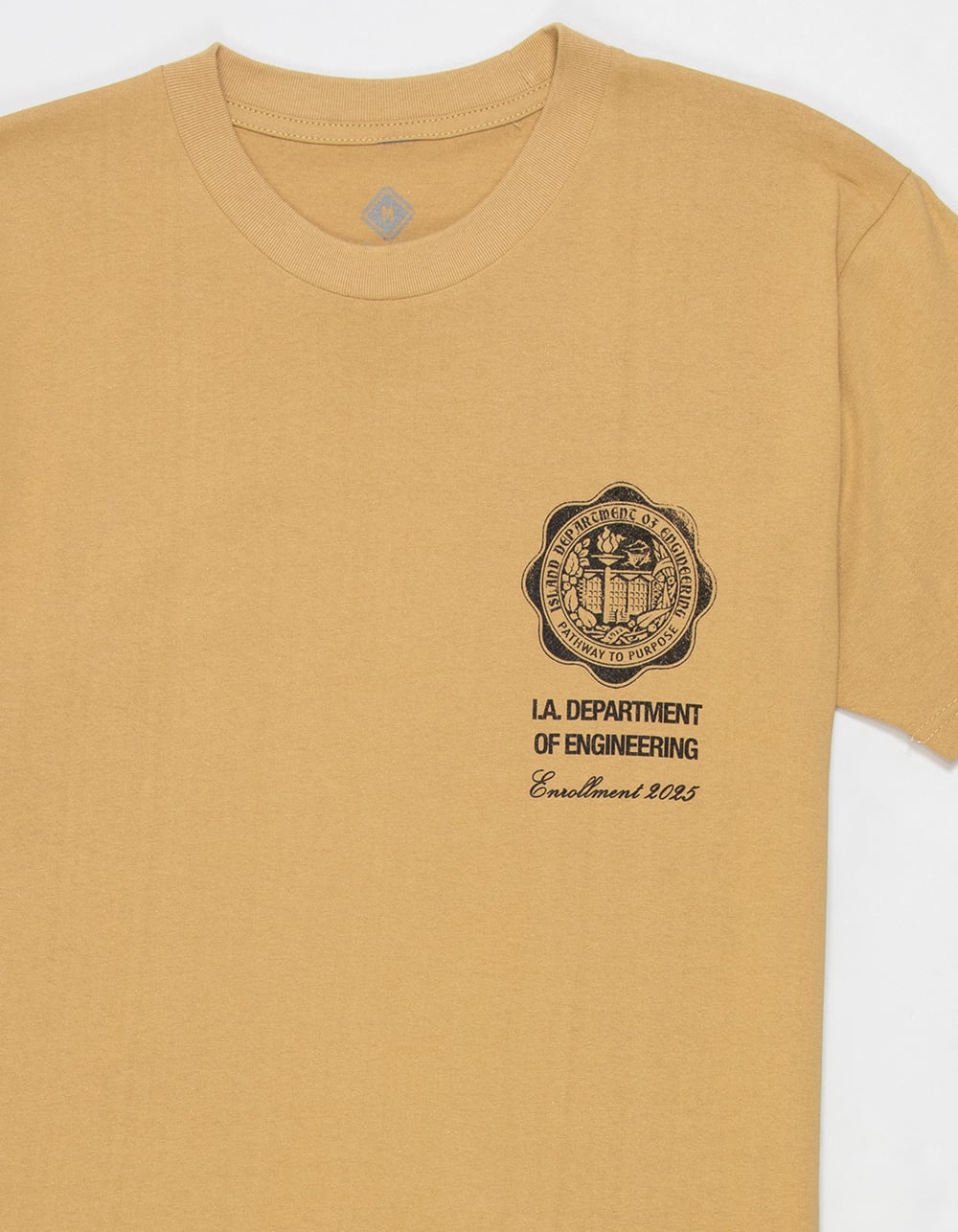 ISLAND AVENUE Designer Mens Tee - KHAKI