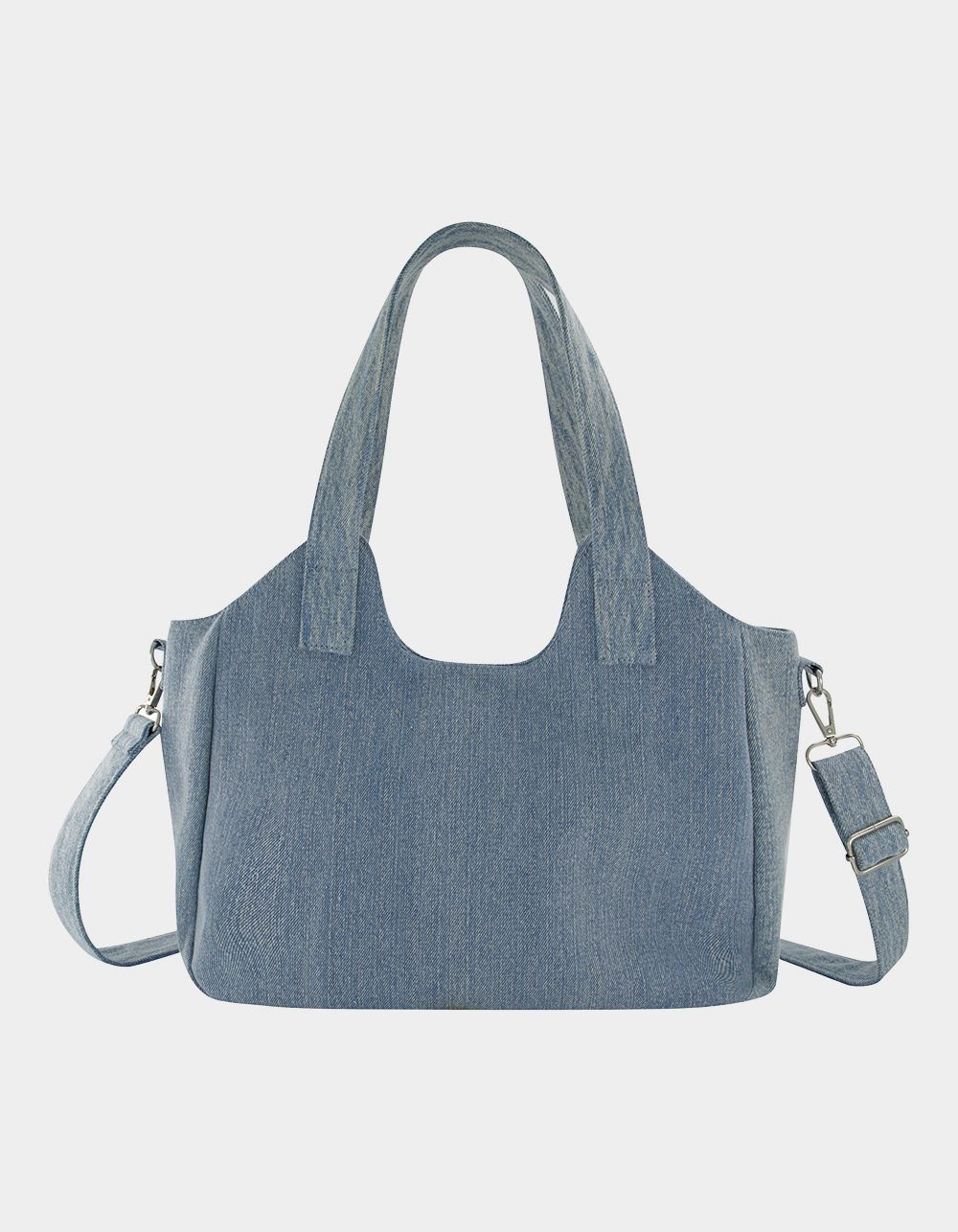 TRUE RELIGION Horseshoe Stitch Denim Satchel Bag - DENIM