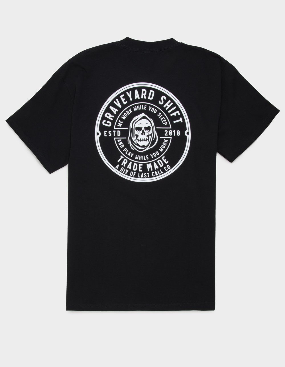 LAST CALL CO. Shift Trade Made Mens Tee - BLACK