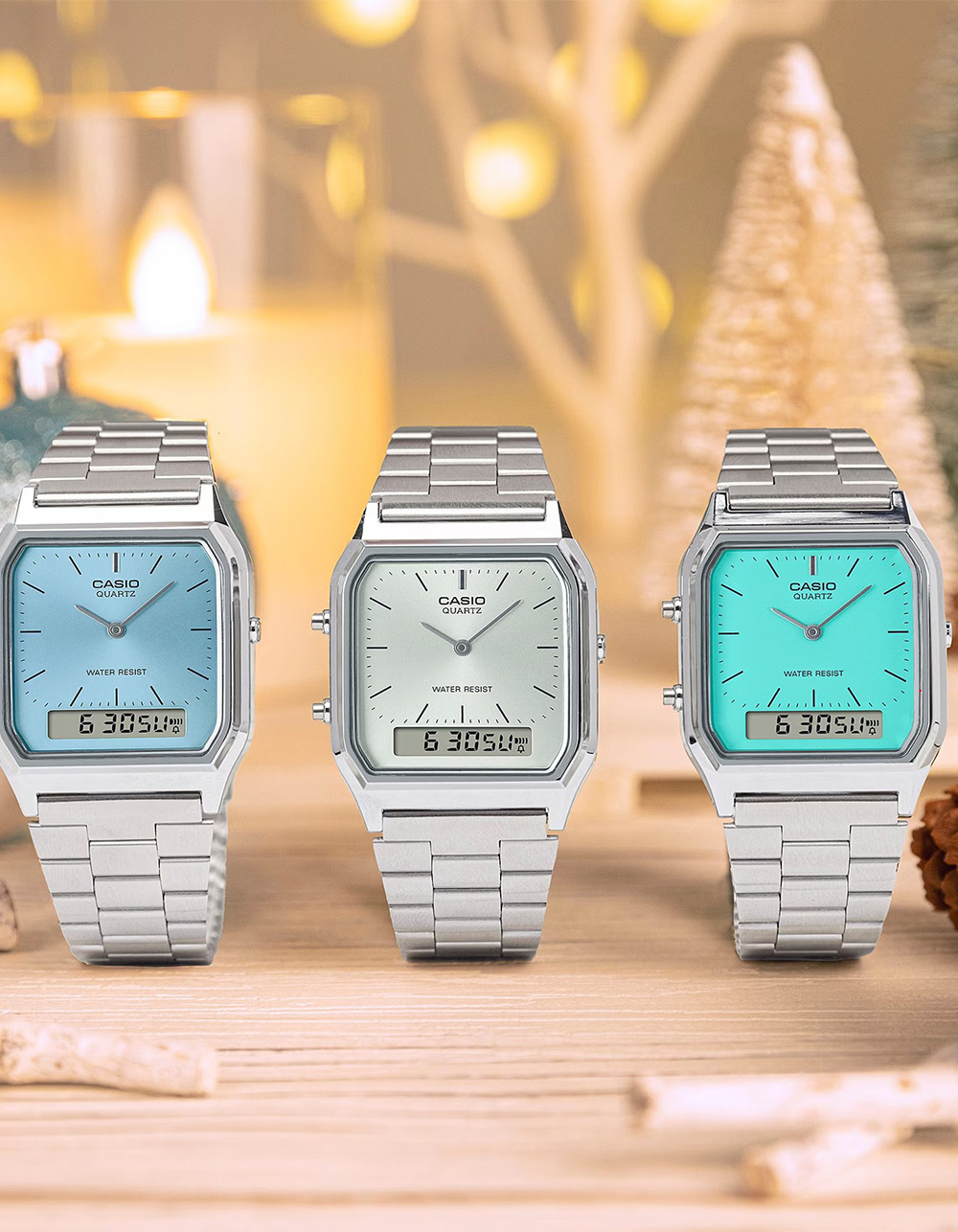 CASIO AQ230A-2A2VT Watch - TURQ COMBO