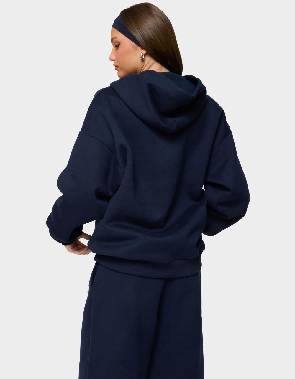 EDIKTED I Heart London Hoodie - NAVY
