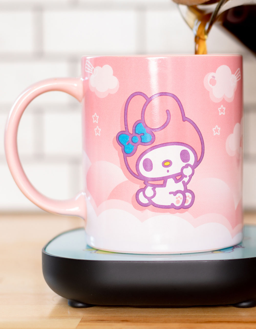 SANRIO My Melody Mug & Mug Warmer - CORAL