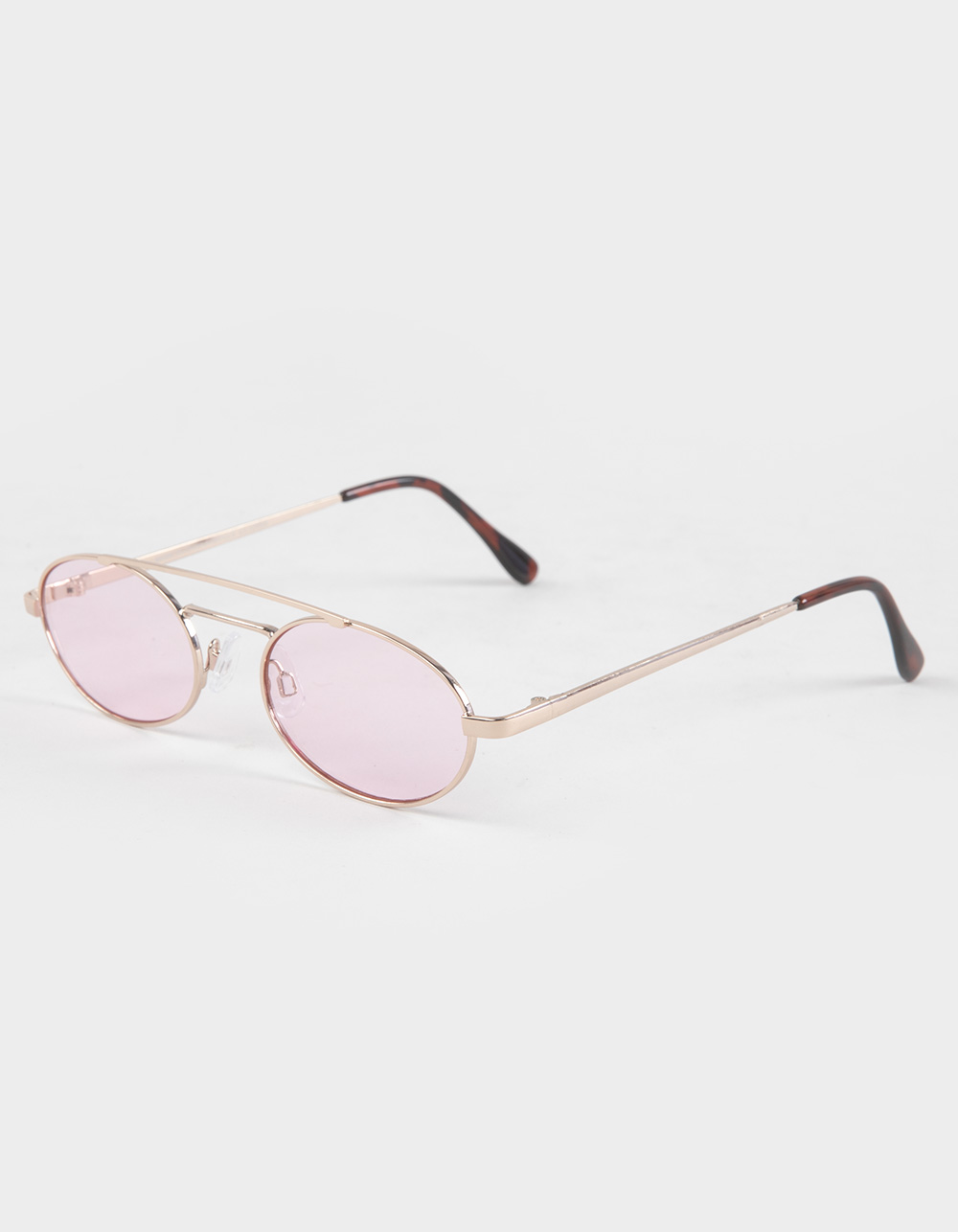 RSQ Metal Oval Sunglasses - GOLD