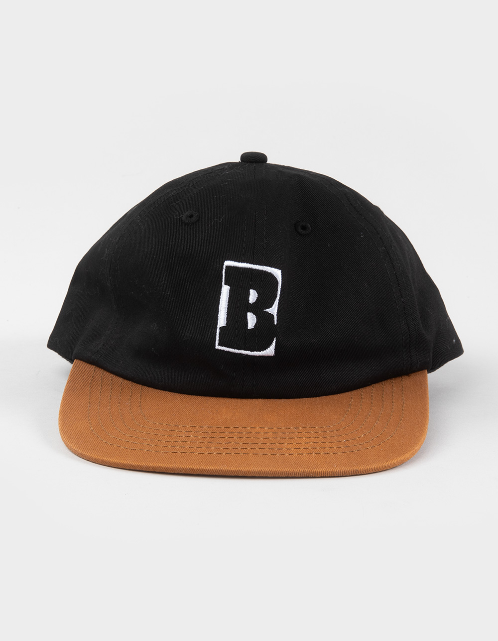 BAKER SKATEBOARDS Capital B Snapback Hat - BLACK/BROWN