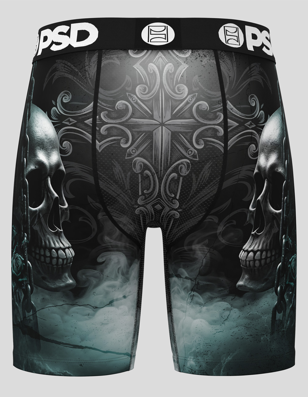 PSD Frostbite Crucifix Mens Boxer Briefs - MULTI