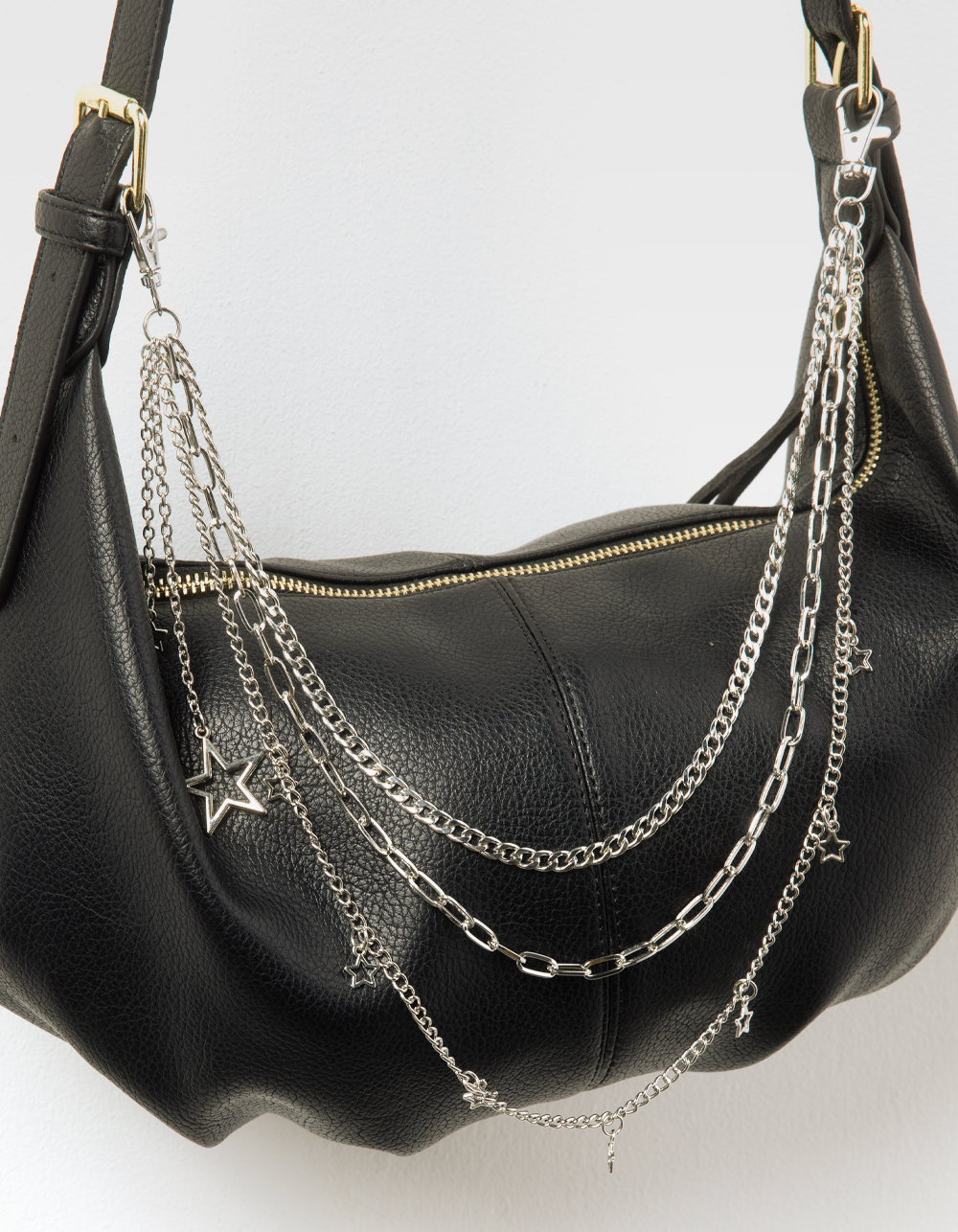 FULL TILT Y2K Star Bag Chain - SILVER