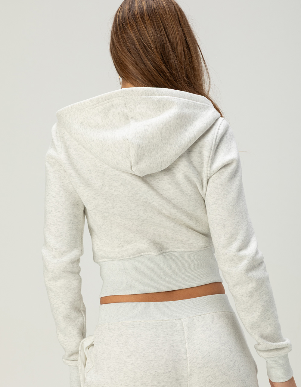 TILLYS Womens Zip-Up Hoodie - HEATHER GRAY
