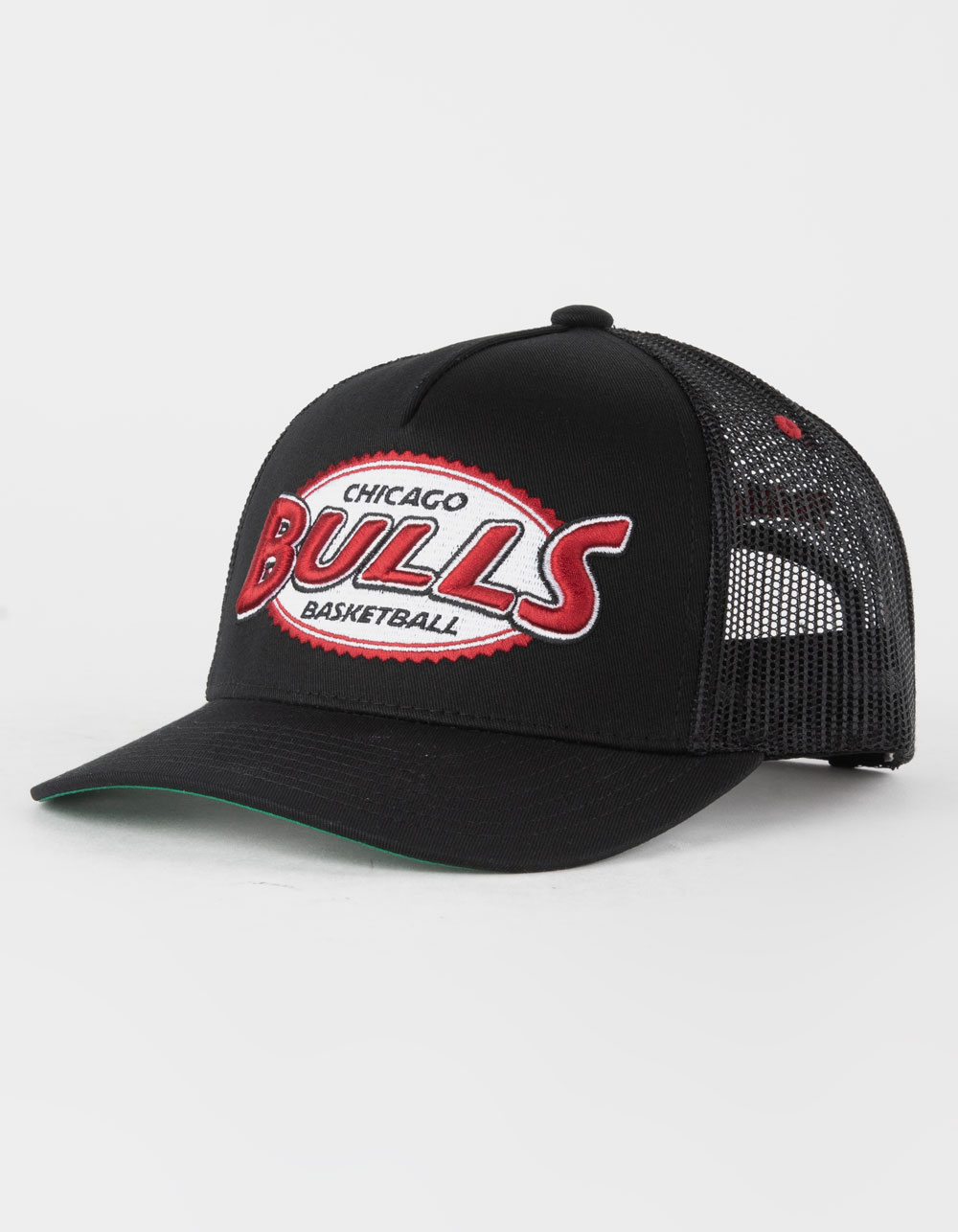Mitchell & Ness Chicago Bulls Snapback Hat Cap Red/Grey Bottom