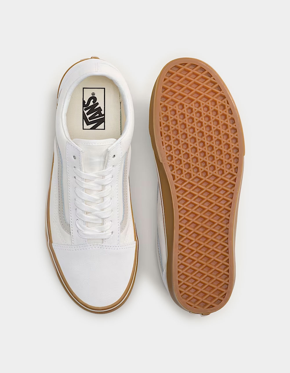 VANS Old Skool Gum Shoes - white brown