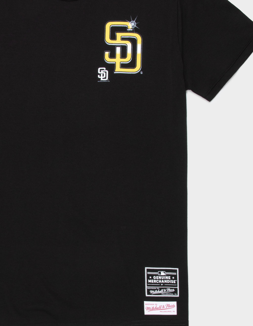 MITCHELL & NESS San Diego Padres Airbrush Mens Tee - BLACK
