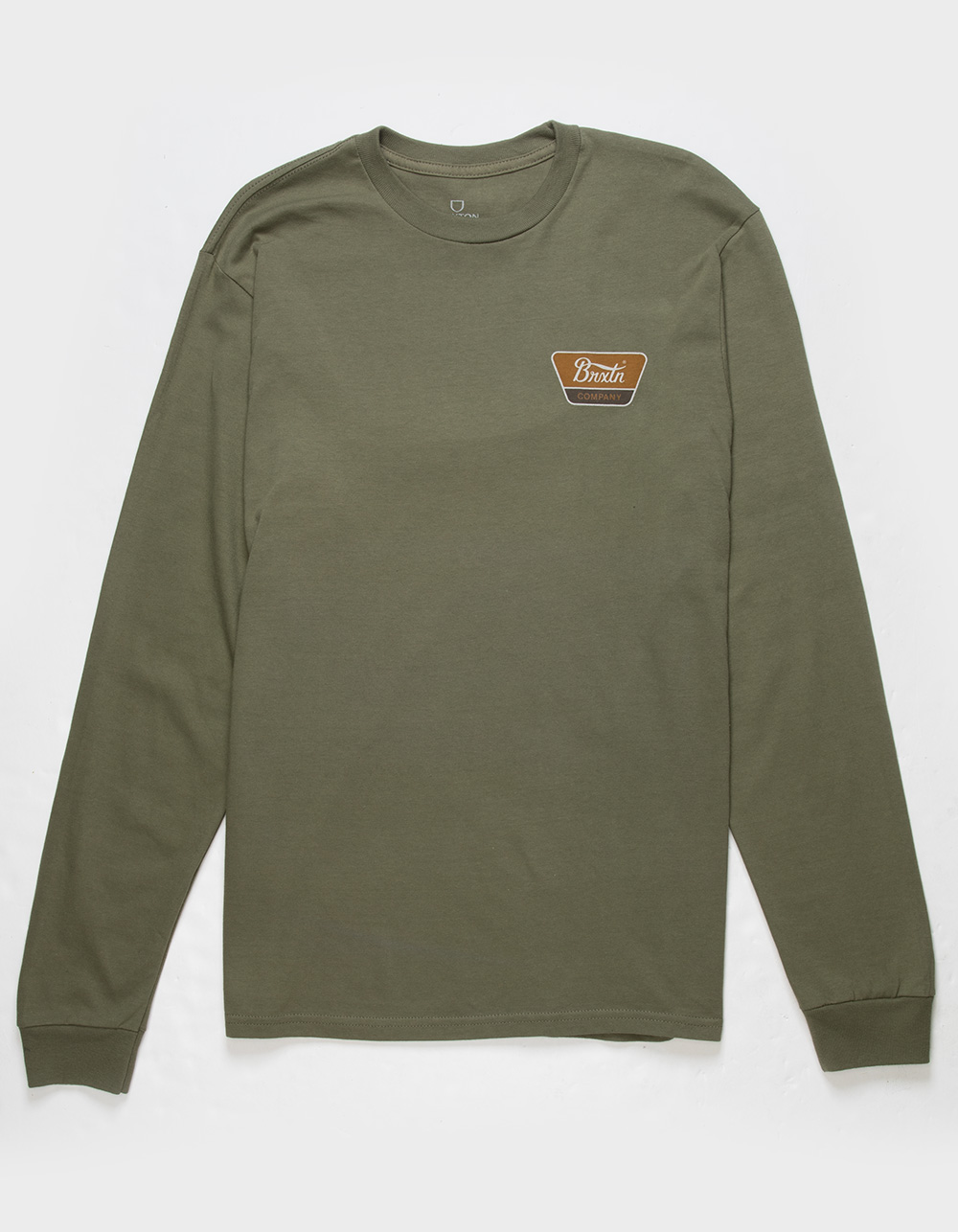BRIXTON Linwood Mens Long Sleeve Tee OLIVE Tillys