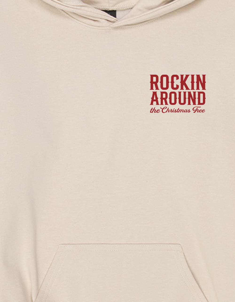 WESTERN Rockin' Around Unisex Kids Hoodie - SAND