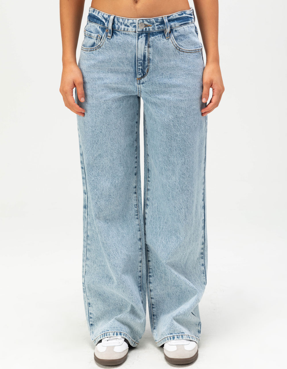 RSQ Womens High Rise Baggy Jeans - LIGHT VINTAGE