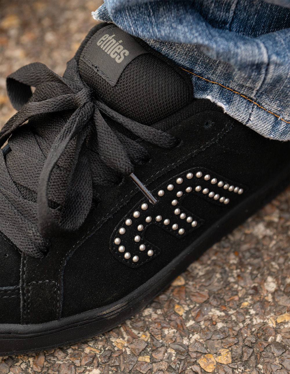 ETNIES Kingpin Mens Shoes - BLACK/SILVER