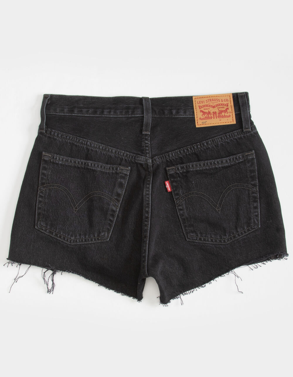 LEVI'S 501 Original Womens Denim Shorts - BLACK DESTRUCT | Tillys