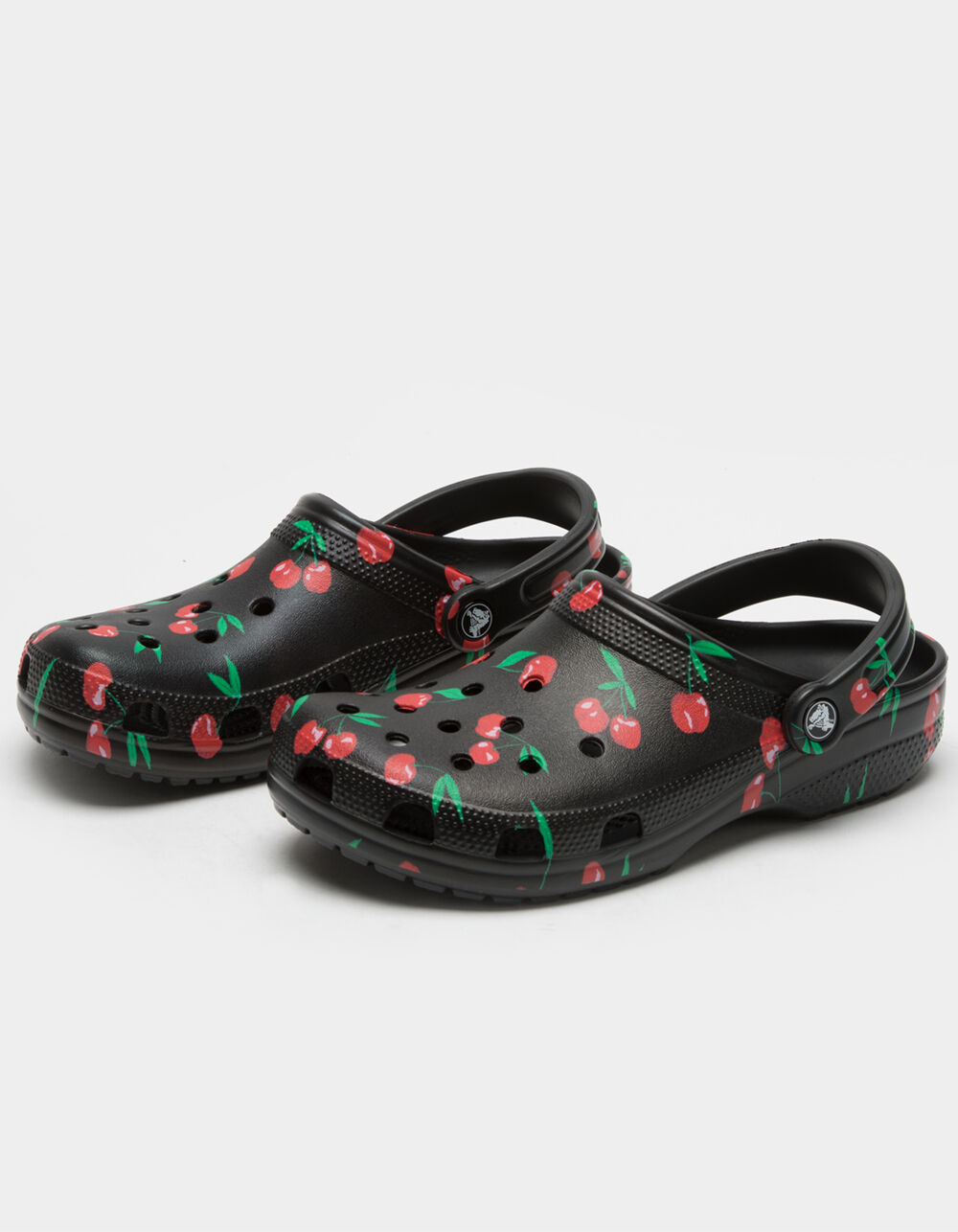 Black crocs with cherries Clearance