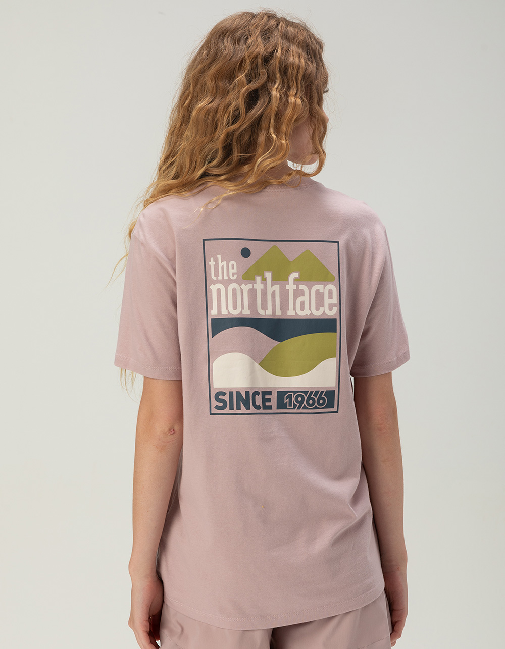 THE NORTH FACE Exploring Since '66 Womens Relaxed Tee - MAUVE
