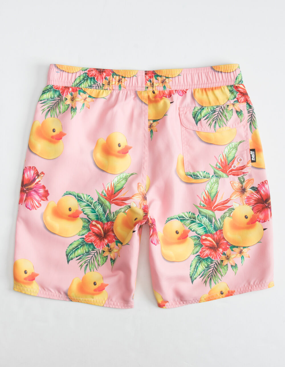 NEFF Warped Ducky Boys Pink Volley Shorts - PINK | Tillys