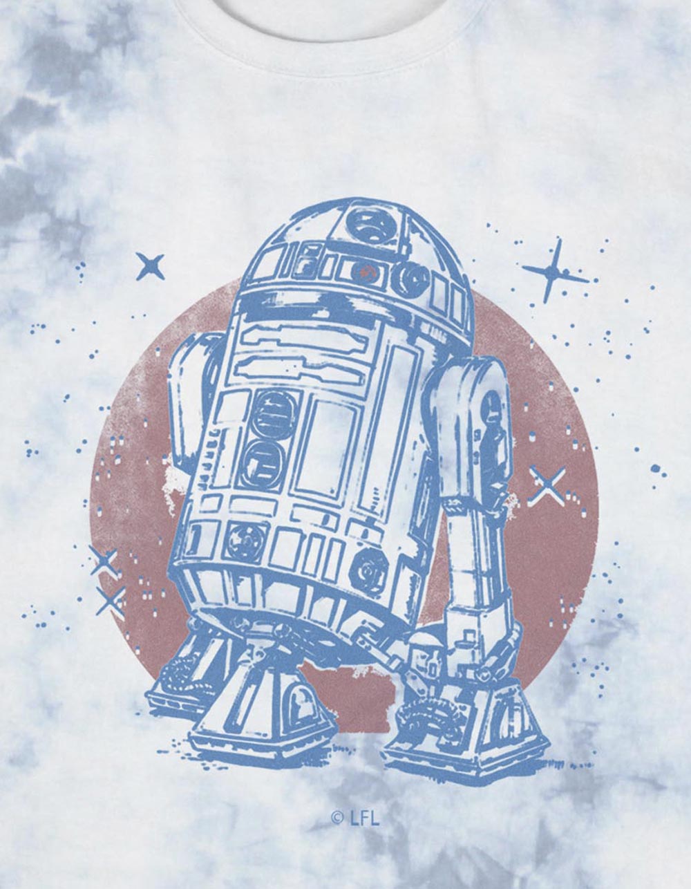 STAR WARS Bright R2D2 Unisex Tee - WHITE COMBO