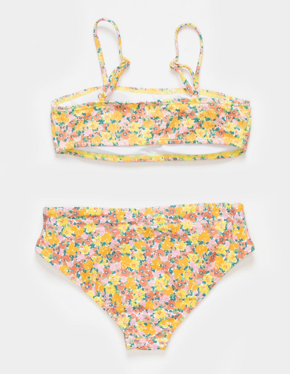 FULL TILT Girls Floral Textured Bralette Bikini Set - MULTI | Tillys