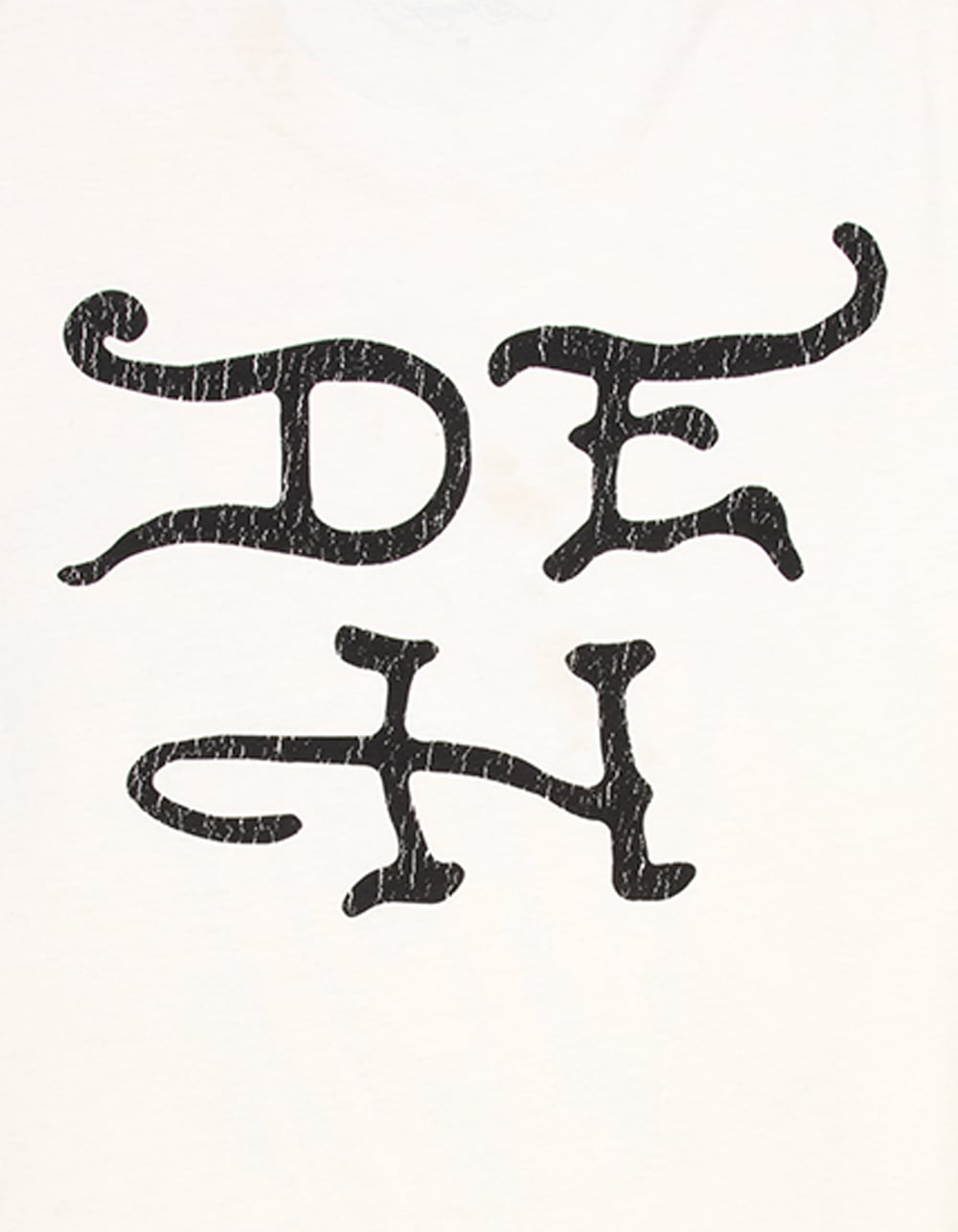 ED HARDY Skeleton Mens Boxy Tee - CREAM